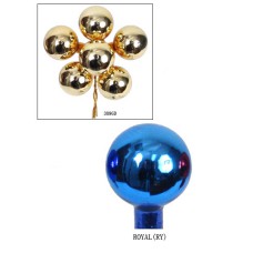 30MM Royal Glass Balls With Wire (Lot of 1 Box - 72 Glass Balls Per Box) SALE ITEM